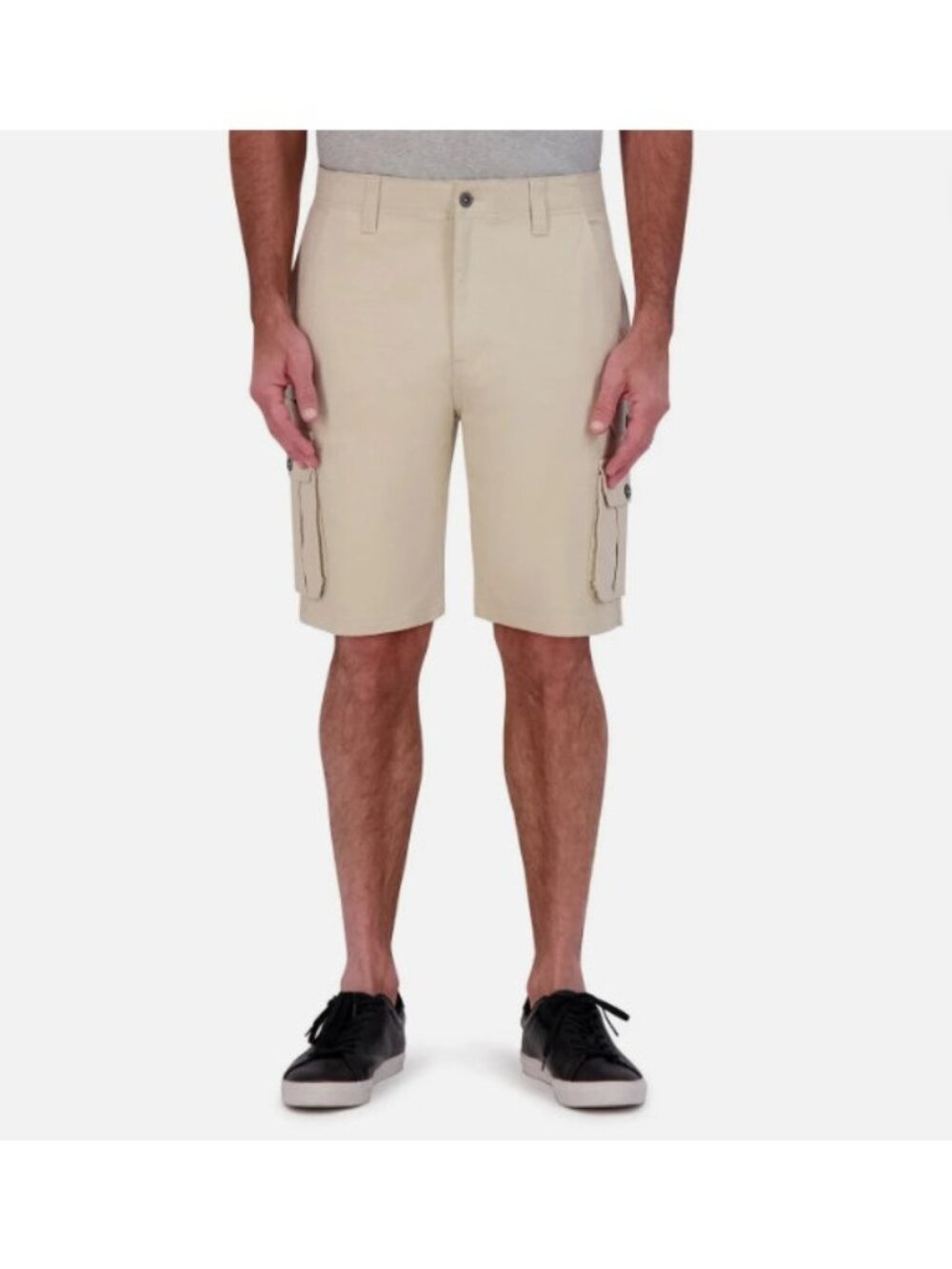 Iron Co Men's Stretch Twill Cargo Shorts-Size 38- Color: Dune-NWT